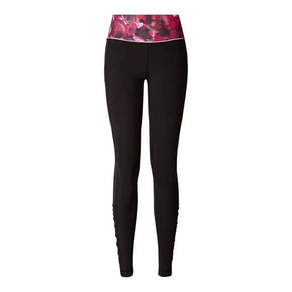 Lululemon speed tight IV black poppy petals rumble multi size 6 - Picture 1 of 9